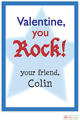 Valentine's Day Exchange Cards by Kelly Hughes Designs (Rock Star Blue) Valentine's Day Exchange Cards by Kelly Hughes Designs (Rock Star Blue)